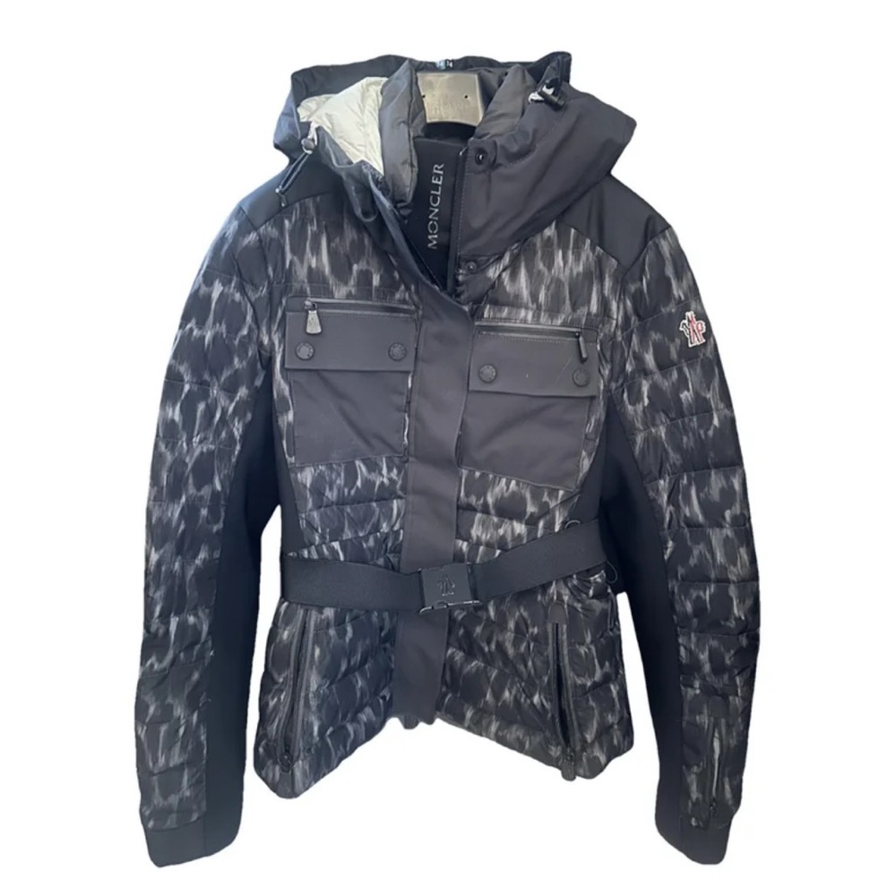 Moncler Gray Interior Down Jacket with Care Label